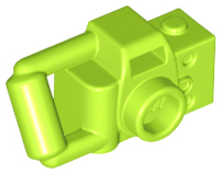 Equipment Camera Handheld with Central Viewfinder in Lime