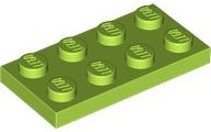 Plate 2 x 4 in Lime