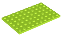 Plate 6 x 10 in Lime