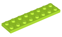 Plate 2 x 8 in Lime