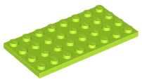 Plate 4 x 8 in Lime