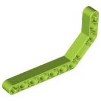 Technic Beam 1 x 11.5 Double Bent Thick in Lime
