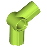Technic Axle and Pin Connector Angled #5 - 112.5° in Lime