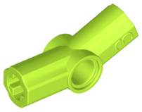 Technic Axle and Pin Connector Angled #3 - 157.5° in Lime