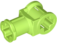Technic Axle Connector with Axle Hole in Lime