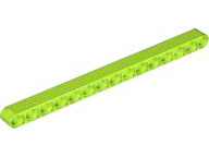 Technic Beam 1 x 15 Thick in Lime