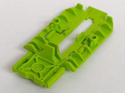 Technic Wheel Holder 7 x 3 in Lime