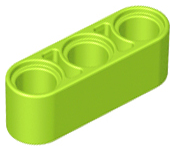 Technic Beam 1 x 3 Thick in Lime