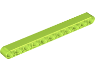 Technic Beam 1 x 11 Thick in Lime