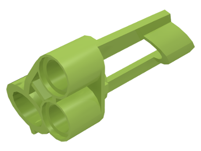 Technic Panel Fairing # 5 Small Short, Large Hole, Side A in Lime