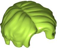 Hair Mid Length, Parted in Lime