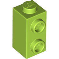 Brick Special 1 x 1 x 1 2/3 with Studs on 1 Side in Lime