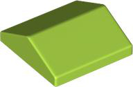 Brick Sloped 33° 2 x 2 Double in Lime