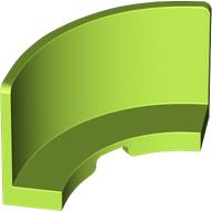 Panel 3 x 3 x 2 Quarter Round in Lime