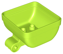 Duplo Tipper Box 4 x 4 x 2 in Lime