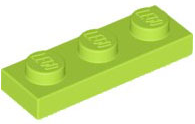 Plate 1 x 3 in Lime