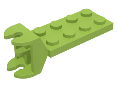 Hinge Plate 2 x 4 with Articulated Joint - Female in Lime