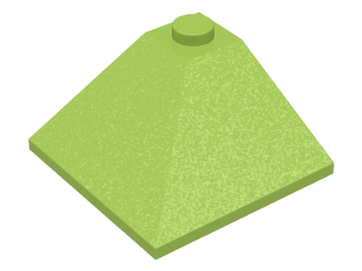 Brick Sloped 33° 3 x 3 Double Convex in Lime
