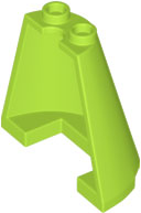 Cone Half 2 x 4 x 3 in Lime