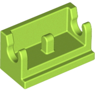 Hinge Brick 1 x 2 Base in Lime
