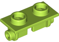 Hinge Brick 1 x 2 Top Plate Thin in Lime