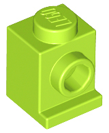 Brick Special 1 x 1 with Headlight in Lime