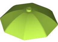 Equipment Umbrella Top with No Bottom Flaps, 6 x 6 with Top Stud in Lime