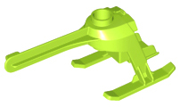 Helicopter Tail and Landing Gear in Lime