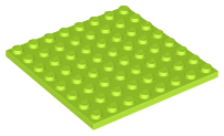Plate 8 x 8 in Lime