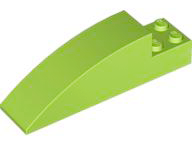 Brick Curved 8 x 2 x 2 in Lime