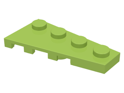 Wedge Plate 4 x 2 Right in Lime