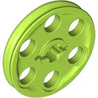 Technic Wedge Belt Wheel [aka Pulley] in Lime