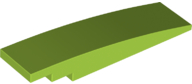 Brick Curved 8 x 2 No Studs in Lime