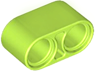 Technic Beam 1 x 2 Thick in Lime