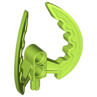 Large Figure Weapon, Claw, Climbing Claw / Kodan Ball Half (Toa Nuva) in Lime