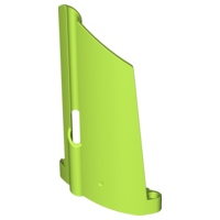 Technic Panel Fairing #20 Large Long, Small Hole, Side A in Lime