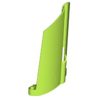 Technic Panel Fairing #21 Large Long, Small Hole, Side B in Lime