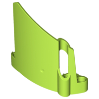 Technic Panel Fairing #22 Large Short, Small Hole, Side A in Lime
