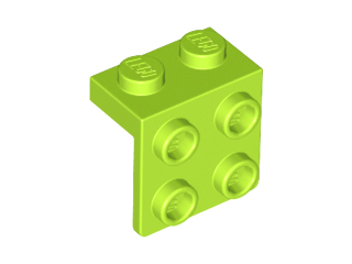 Bracket 1 x 2 - 2 x 2 in Lime