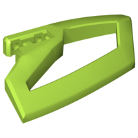 Technic Panel RC Car - Flexible Left in Lime