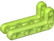 Technic Beam 3 x 7 L-Shape Double in Lime