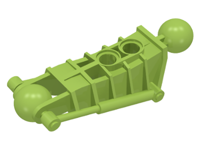 Large Figure Skeletal, Limb, with 2 Ball Joints (Toa Metru) in Lime