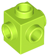 Brick Special 1 x 1 Studs on 4 Sides in Lime