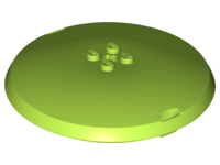 Pod, Top Cap 9 x 9 x 1 1/3 X-Pod in Lime