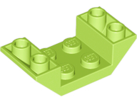 Brick Sloped Inverted 45° 4 x 2 Double with 2 x 2 Recessed in Lime