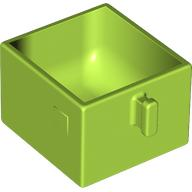 Duplo Drawer 2 x 2 with Pull Handle in Lime