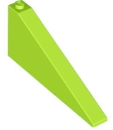 Brick Sloped 25° 1 x 8 x 3 in Lime