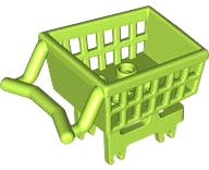 Equipment Shopping Cart in Lime