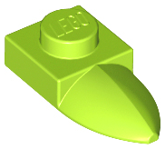 Plate Special 1 x 1 with Tooth in Lime