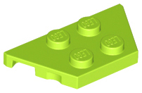 Wedge Plate 2 x 4 in Lime